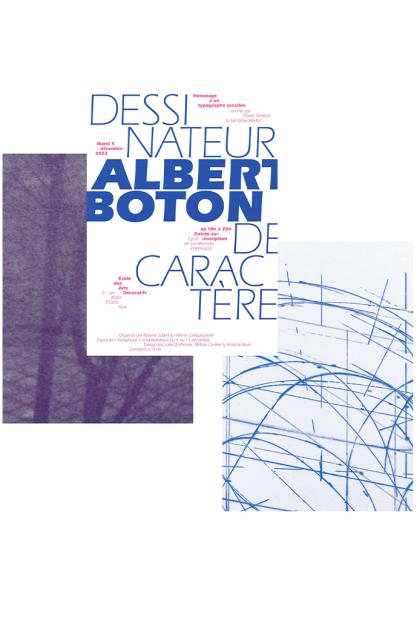 Albert Boton - dessinateur de caractère