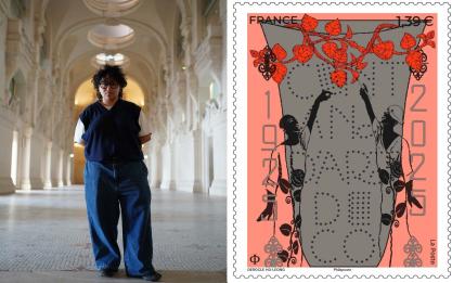Timbre signé Lisa Derocle Ho-Léong pour célébrer le centenaire de l’Art déco