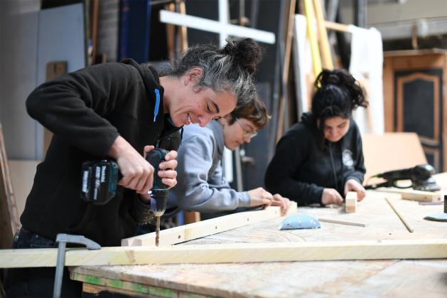 Workshop Scenographie - Chassis à l'infini ©Béryl Libault