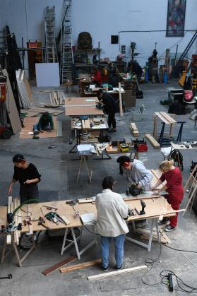 Workshop Scenographie - Chassis à l'infini ©Béryl Libault